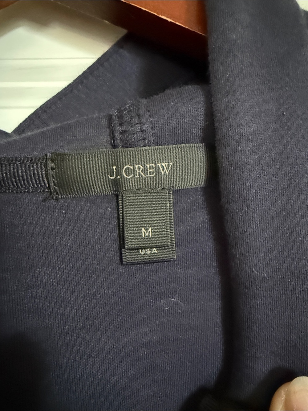 JCrew Navy Zip-Up Hooded Jacket - Picture 2 of 4
